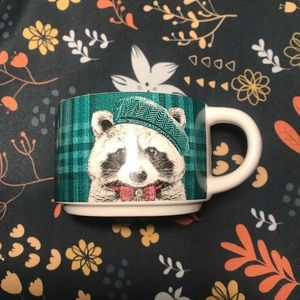 Stoneware Stackable Coffee Mug Cup With Raccoon Replacement For Pier 1 Imports